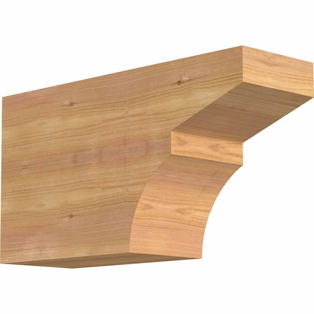 Ekena Millwork Monterey Smooth Rafter Tail, Western Red Cedar, 5 1/2"W x 10"H x 18"L RFT06X10X18MON00SWR